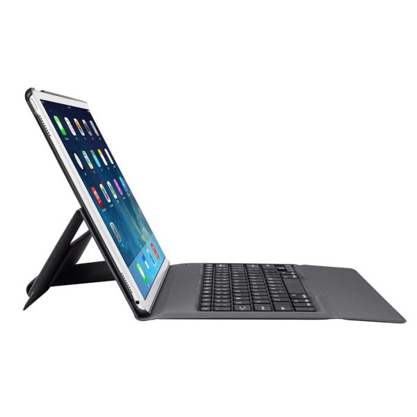 Ultra-Thin Bluetooth Keyboard Leather Case For Ipad Pro 12.9 With Stand - Black - Image 5
