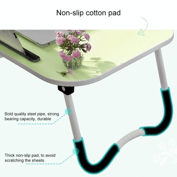 Portable Laptop Desk Stand - Foldable & Non-slip - Black - Image 12