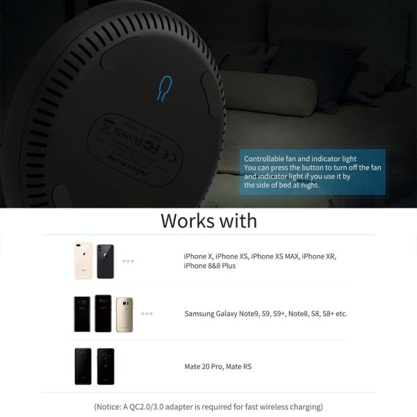Wireless Charger Pad Aramid Fiber Qi Standard Black - Image 6