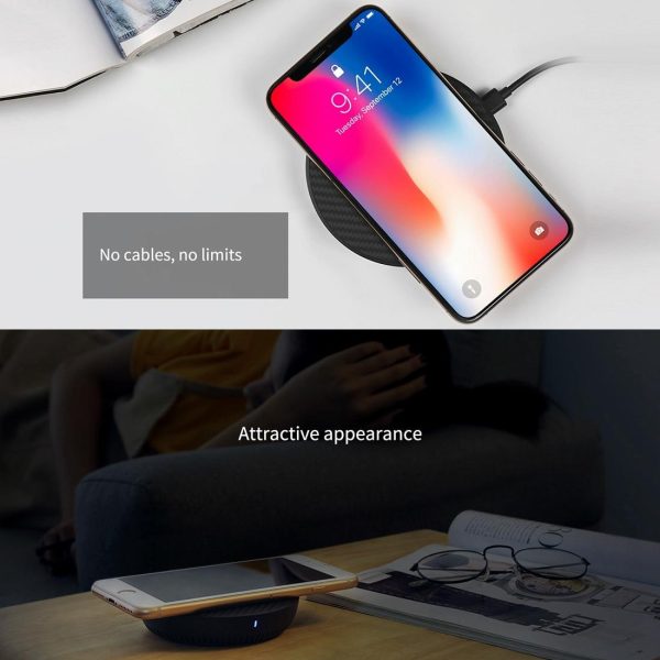 Wireless Charger Pad Aramid Fiber Qi Standard Black - Image 7