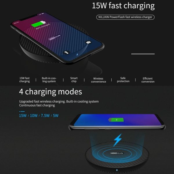 Wireless Charger Pad Aramid Fiber Qi Standard Black - Image 12
