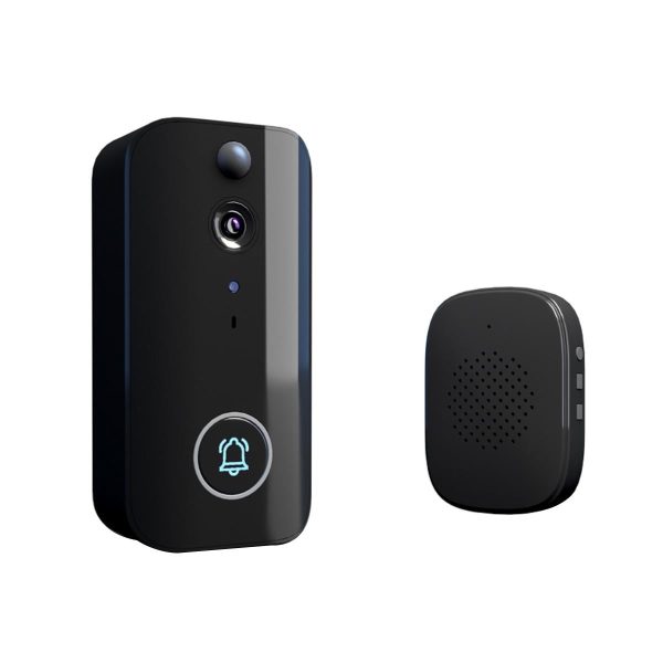 Wireless Doorbell Camera With Night Vision And Motion Detection - Black - Image 2