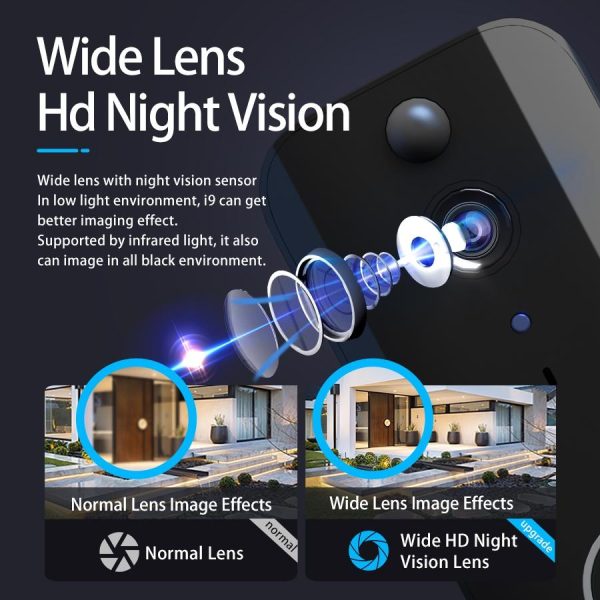 Wireless Doorbell Camera With Night Vision And Motion Detection - Black - Image 12
