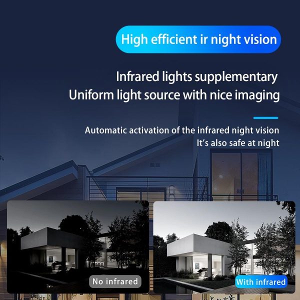 Wireless Doorbell Camera With Night Vision And Motion Detection - Black - Image 14