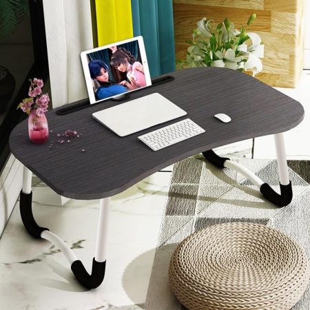 Portable Laptop Desk Stand - Foldable & Non-slip - Black
