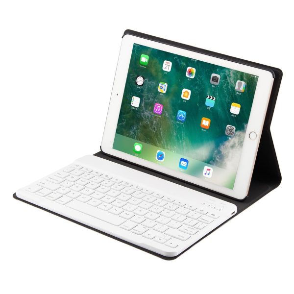Bluetooth Keyboard & Leather Tablet Case For Ipad Air / Pro 9.7 - Three-Gear Angle Adjustment Magnetic Sleep Function - Abs Brushed Texture - Black - Image 12