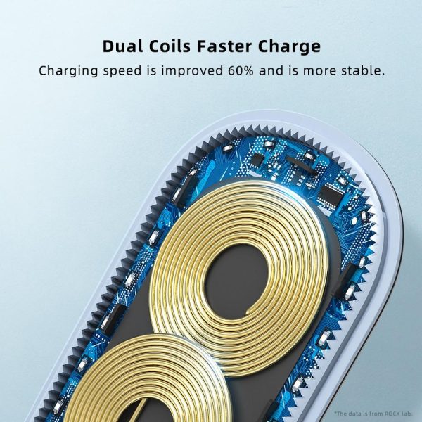 Foldable 15W Wireless Charger For Mobile Phones Black - Image 10