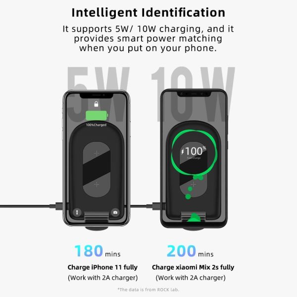 Foldable 15W Wireless Charger For Mobile Phones Black - Image 11