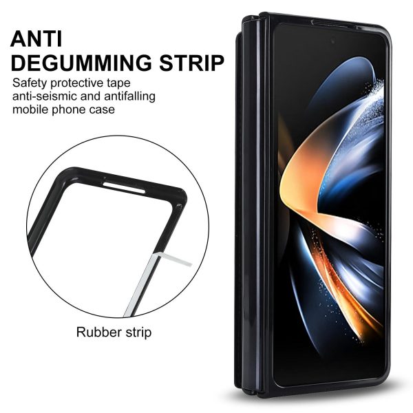 Double Buckle Foldable Phone Case with Pen Slot - Red - Image 11