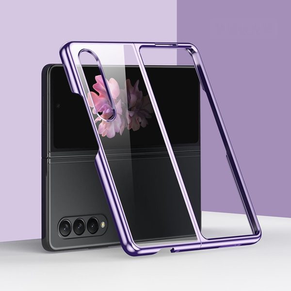 Shockproof Electroplated Case for Samsung Fold 4 5g - Silver - Image 8