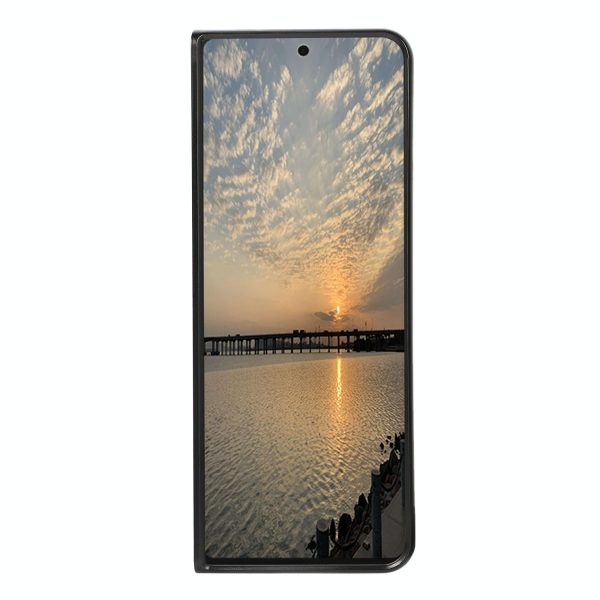 For Samsung Galaxy z Fold4 5G Carbon Fiber Texture Leather Phone Case - Pu Material - Blue - Image 5