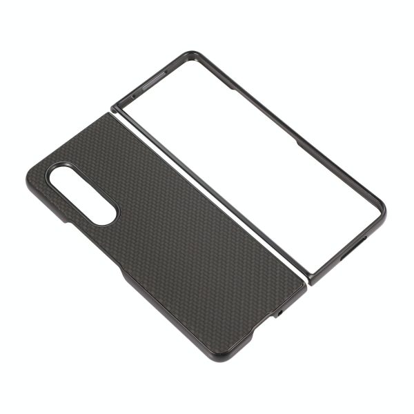 For Samsung Galaxy z Fold4 5G Carbon Fiber Texture Leather Phone Case - Pu Material - Blue - Image 12