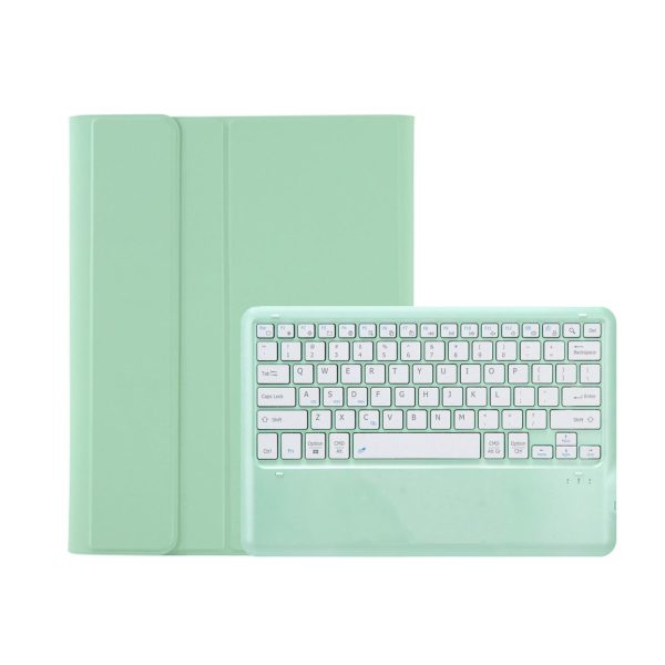 Detachable Bluetooth Keyboard Leather Case For Ipad Pro 12.9 2021 / 2020 / 2018 With Pen Slot - Dark Green - Image 3