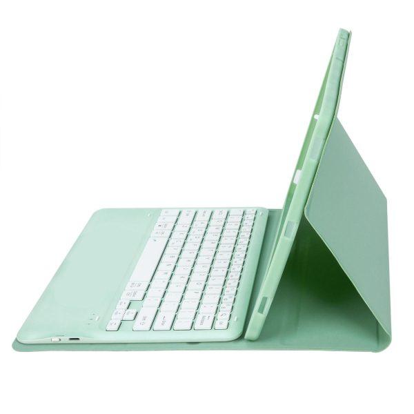 Detachable Bluetooth Keyboard Leather Case For Ipad Pro 12.9 2021 / 2020 / 2018 With Pen Slot - Dark Green - Image 6