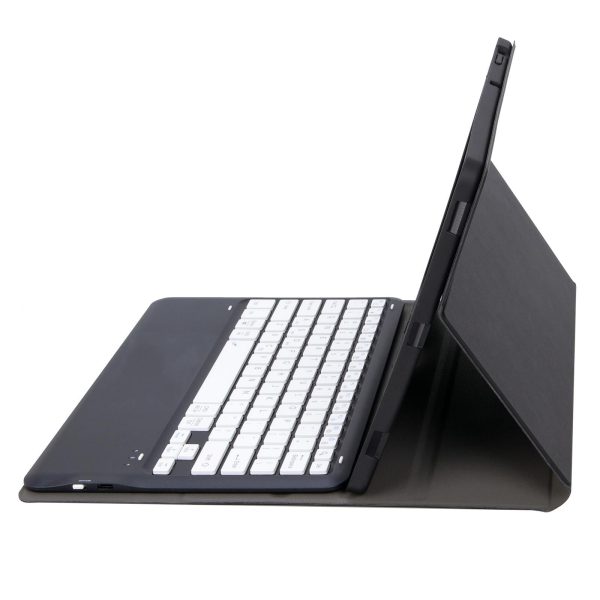 Detachable Bluetooth Keyboard Leather Case For Ipad Pro 12.9 2021 / 2020 / 2018 With Pen Slot - Dark Green - Image 11