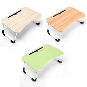 Portable Folding Desk with Fan & Lamp - Compact Design - Sky Blue - Image 12