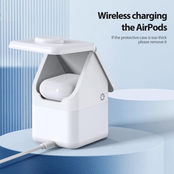 4 In 1 15W Magnetic Wireless Charger White - Image 7