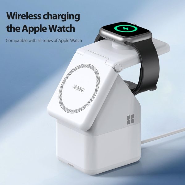 4 In 1 15W Magnetic Wireless Charger White - Image 8