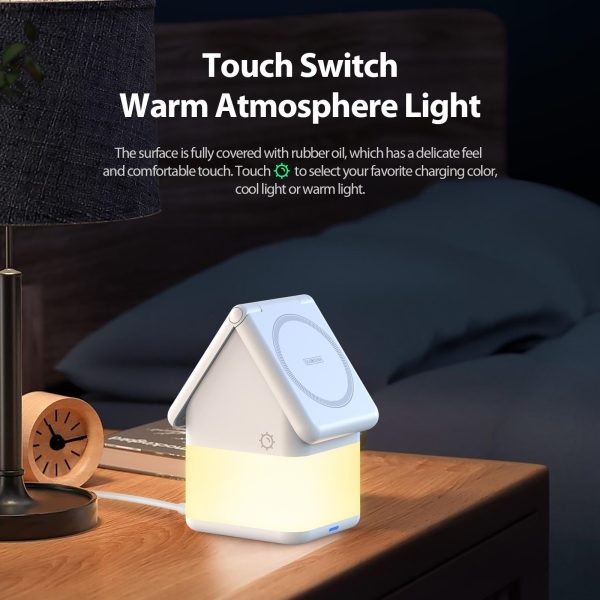 4 In 1 15W Magnetic Wireless Charger White - Image 10