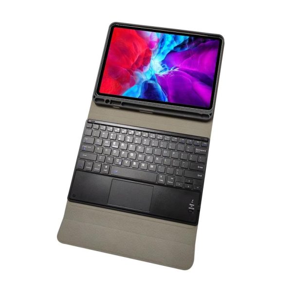 Bluetooth Keyboard Tablet Case For Ipad Pro 11 - Detachable Touch Leather Holder Pen Slot - Rose Gold - Image 6