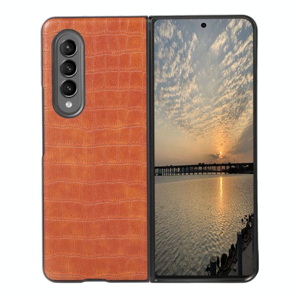 Foldable Crocodile Texture Phone Case - Pu Leather - Green - Image 2