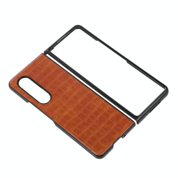 Foldable Crocodile Texture Phone Case - Pu Leather - Green - Image 3