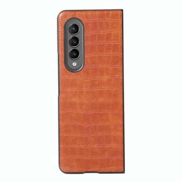 Foldable Crocodile Texture Phone Case - Pu Leather - Green - Image 4