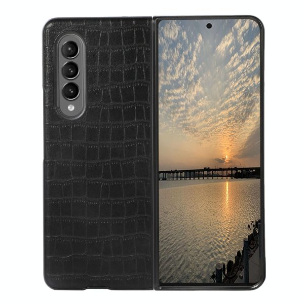Foldable Crocodile Texture Phone Case - Pu Leather - Green - Image 12