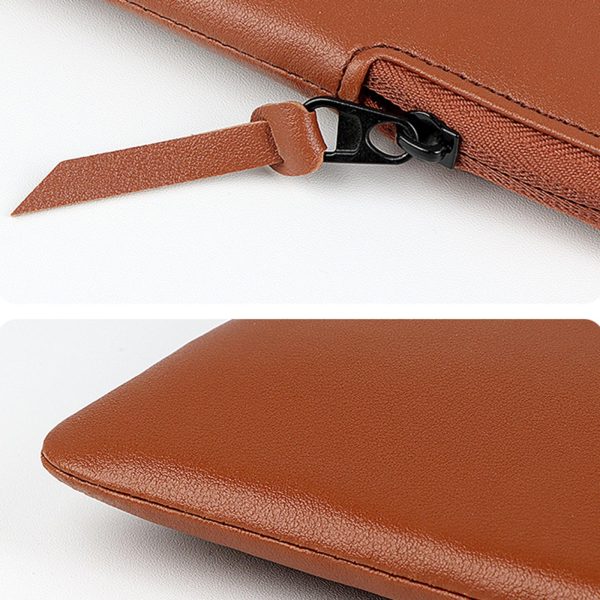 13.3 Inch Thin and Light Laptop Liner Bag with Pu Material - Armygreen - Image 7