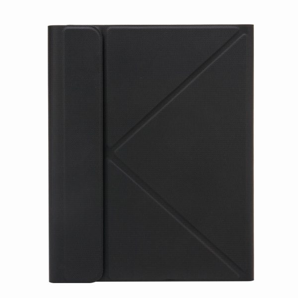 Bluetooth Keyboard Leather Case For Ipad 10.2 / 10.5 With Monochrome Backlight & Three-Fold Holder - Purple - Image 15