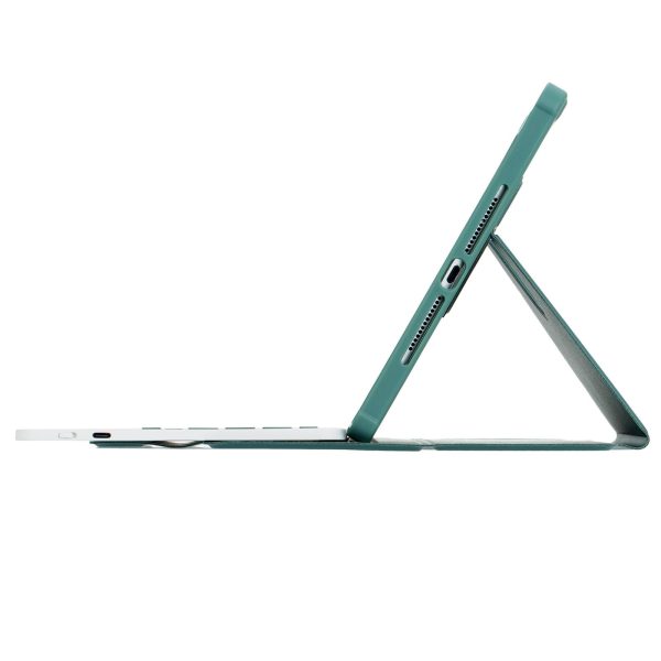 360 Rotation Bluetooth Keyboard Leather Case For Ipad 10.9 2022 - Transparent Acrylic With Touch Control - Blue - Image 15