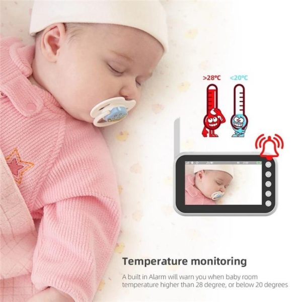 4.5 Video Baby Monitor With Two-Way Voice Temperature Display And Music Player - Image 5