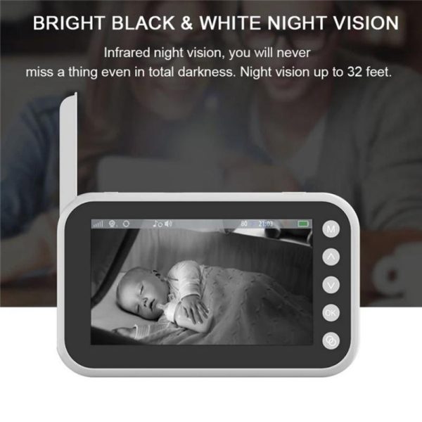 4.5 Video Baby Monitor With Two-Way Voice Temperature Display And Music Player - Image 8