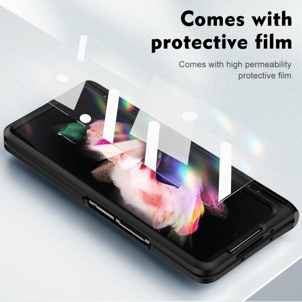 Shockproof Secure Hinge Phone Case for Samsung Galaxy z Fold 4 5g - Blue - Image 5
