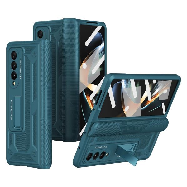 Shockproof Secure Hinge Phone Case for Samsung Galaxy z Fold 4 5g - Blue - Image 8