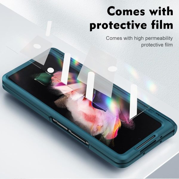 Shockproof Secure Hinge Phone Case for Samsung Galaxy z Fold 4 5g - Blue - Image 11