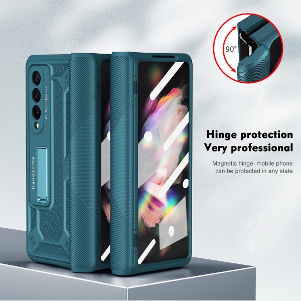 Shockproof Secure Hinge Phone Case for Samsung Galaxy z Fold 4 5g - Blue - Image 12