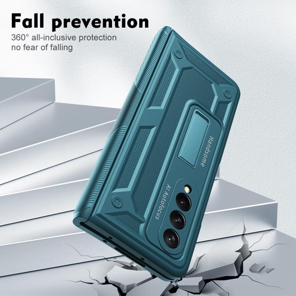 Shockproof Secure Hinge Phone Case for Samsung Galaxy z Fold 4 5g - Blue - Image 13