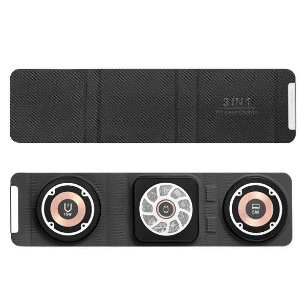 3 In 1 Portable Magsafe Wireless Charger - Orange - Image 10