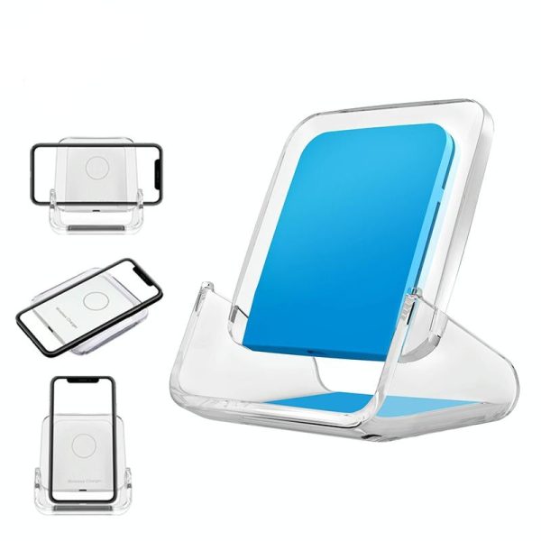 10W 3 In 1 Vertical Wireless Charger - Blue - Image 2
