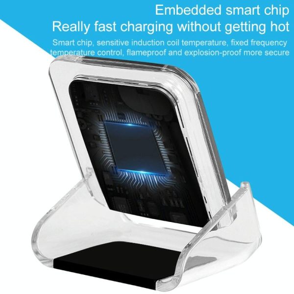 10W 3 In 1 Vertical Wireless Charger - Blue - Image 6