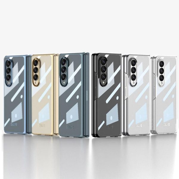 Electroplated Full Coverage Case for Samsung Galaxy z Fold 4 - Silver - Image 3