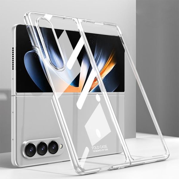 Electroplated Full Coverage Case for Samsung Galaxy z Fold 4 - Silver - Image 9