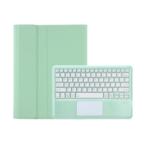 Detachable Bluetooth Keyboard Leather Case For Ipad Pro 12.9 2021 / 2020 / 2018 With Touch Pad - Dark Green - Image 13