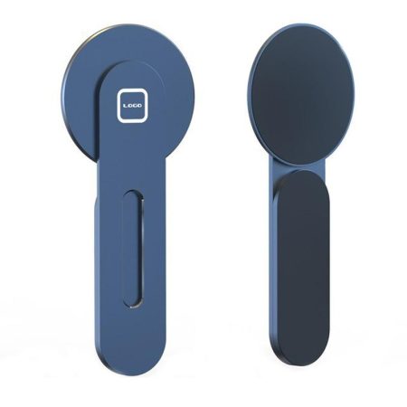 Aluminum Magnetic Phone Stand for Laptop Expansion - Blue