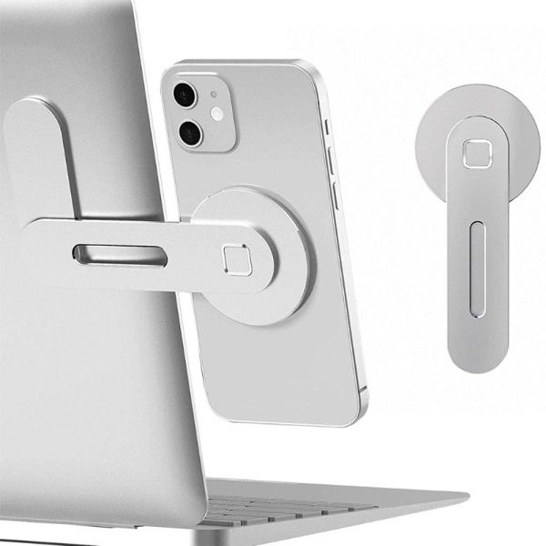 Aluminum Magnetic Phone Stand for Laptop Expansion - Blue - Image 3