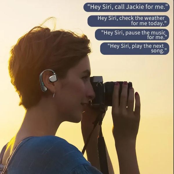 Wireless Bluetooth Headphone with Digital Display - Black - White - Image 4