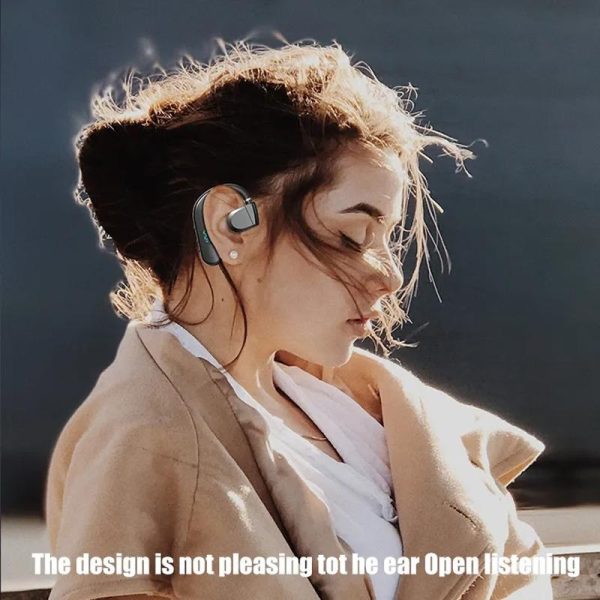 Wireless Bluetooth Headphone with Digital Display - Black - White - Image 5