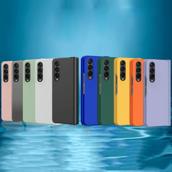 Foldable Skin Feel Case for Samsung Galaxy z Fold 4 / 5g - Black - Image 3