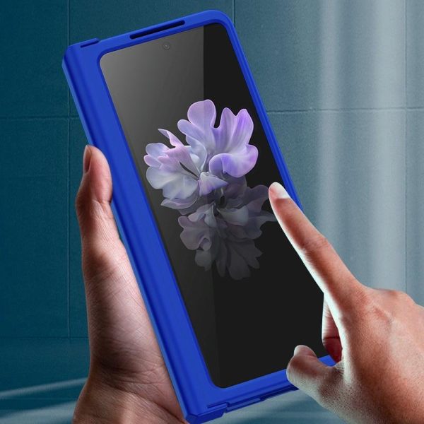 Foldable Skin Feel Case for Samsung Galaxy z Fold 4 / 5g - Black - Image 7